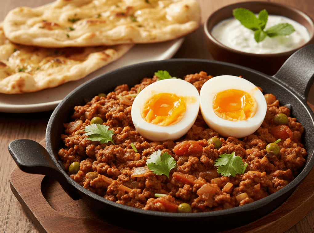 Keema Mutton with Egg