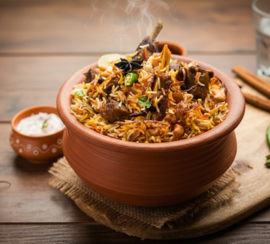 Mutton Handi Biryani