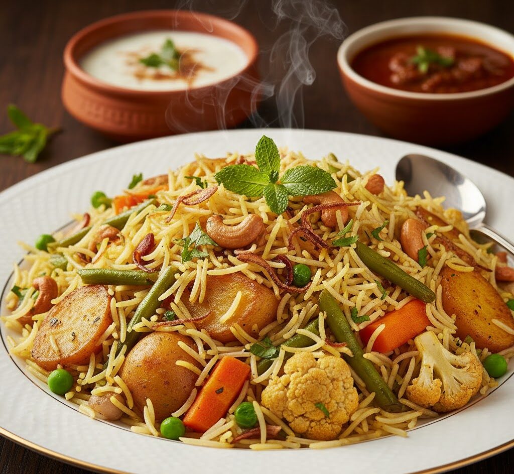 Veg. Hyderabadi Pulaw